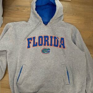 Champs Gray Florida Hoodie with Blue Accents